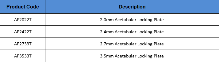 2.0mm Acetabular Locking Plate Veterinary Orthopaedic Implants Titanium Alloys
