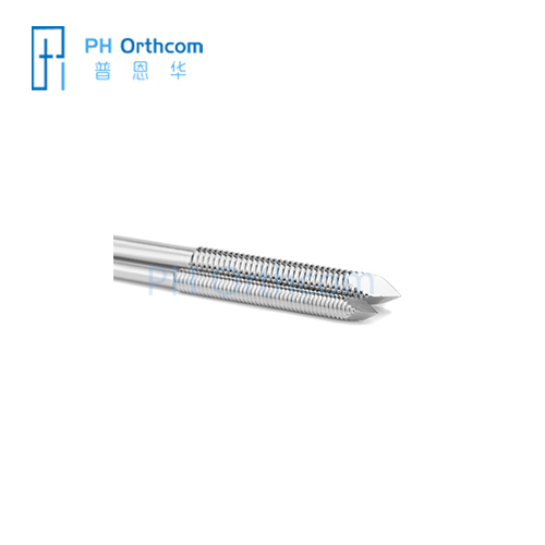 PurrWoof Stainless Steel Middle Thread Positive Threaded Steinmann Pin Veterinary Orthopedic-0 PurrWoof Stainless Steel Middle Thread Positive Threaded Steinmann Pin Veterinary Orthopedic