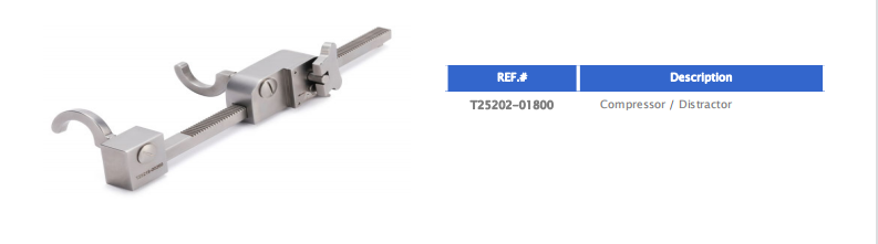 PH Orthcom Hot Sale MIS Spine Internal Fixation Instruments Compressor/ Distractor China Supplier 