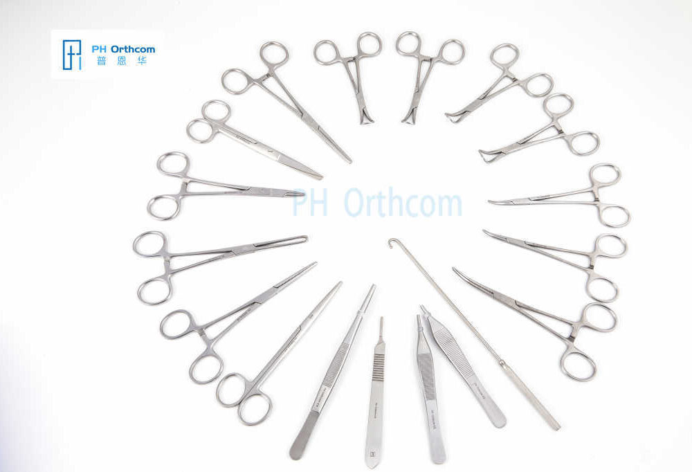 Canine Castration Instruments Set A 18pcs-0 Canine Castration Instruments Set A 18pcs