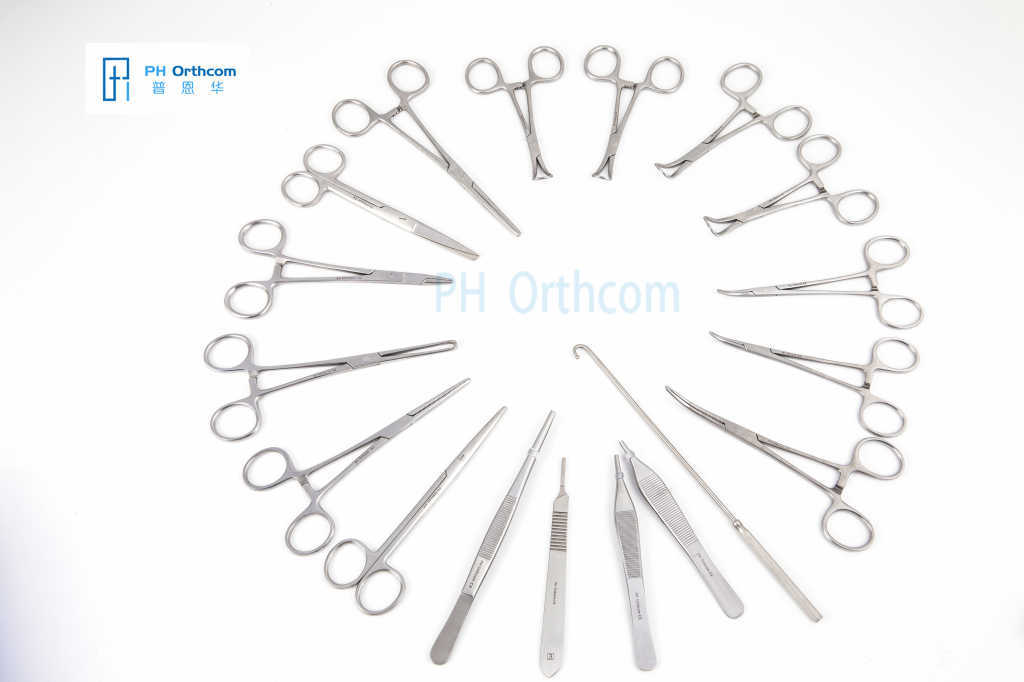 Canine Castration Instruments Set A 18pcs-0 Canine Castration Instruments Set A 18pcs