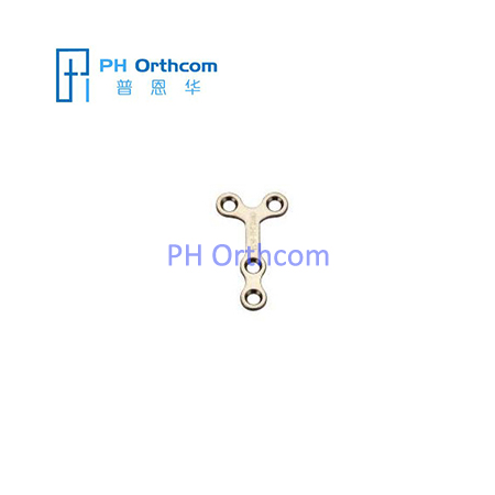 Titanium Mini Y-shaped Plate For Maxillofacial Surgery Thickness 1.0mm 4 Holes With Short Bridge