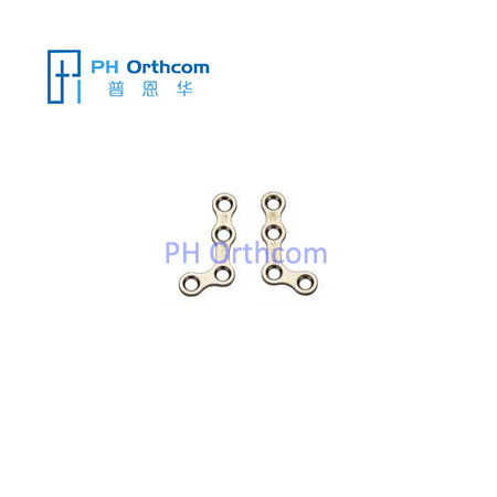 Titanium Mini L-shaped Plate 110° For Maxillofacial Surgery Thickness 1.0mm 4 Holes Without Bridge-0 Titanium Mini L-shaped Plate 110° For Maxillofacial Surgery Thickness 1.0mm 4 Holes Without Bridge