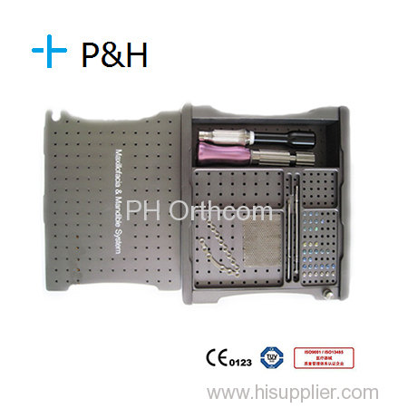 Sterile Kit For Maxillofacial Surgery For Steriling Titanium Plates And Screws