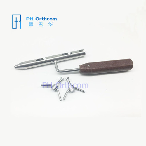 Wire Loop Tighter With Handle And Two Pegs Small Veterinary Orthopedic Instrument