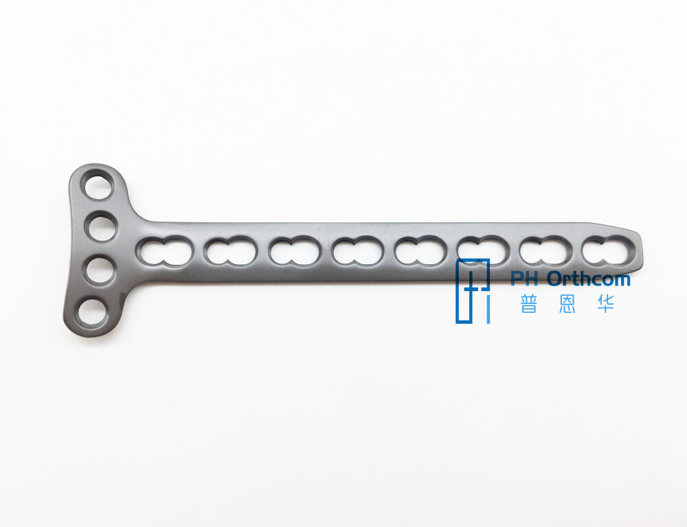 Trauma Orthopaedic Implant Titanium Locking System Small T Locking Plate 4 Holes Head