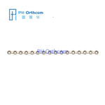 Titanium Medium Plate For Maxillofacial Surgery Plate Thickness 0.8mm 16 Holes Without Bridge