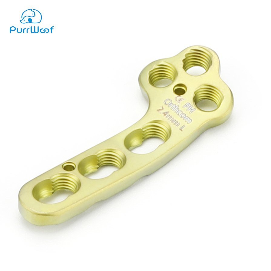 2.4mm TPLO Locking Plate Veterinary Orthopedic Surgical Titanium Alloys Implant