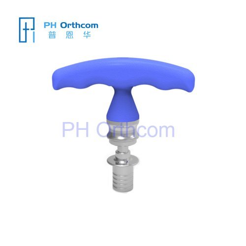 T Handle Torque Limiter Blue Silicon Gel Spinal System Instruments Set Pedicle Screws Instruments Torque Instruments