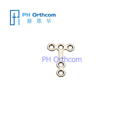 Titanium Micro T Plate For Maxillofacial Surgery System 1.5 Plate Thickness 0.6mm 5 Holes