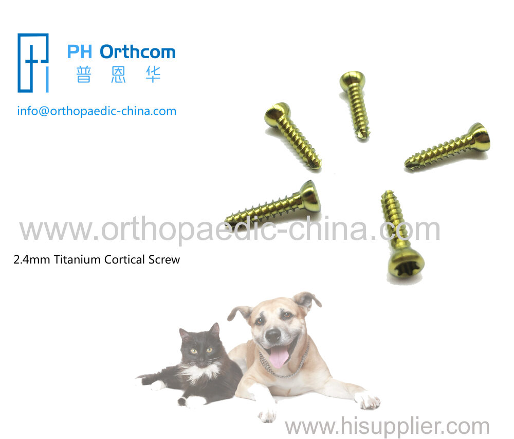 2.4mm Titanium Cortical Stardrive Screw For Veterinary