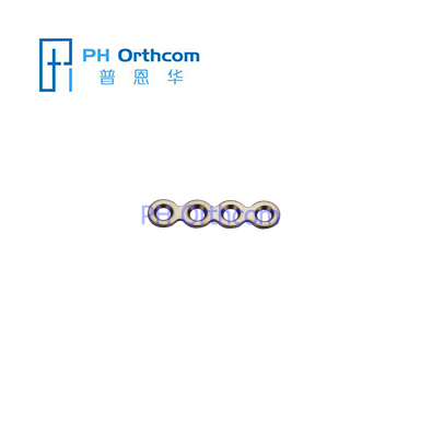 Titanium Micro Plate For Cranio-Maxillo-Facial Surgery System 1.5 Straight Plate 4 Holes Without Gap Thickness 0.6mm