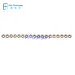 Titanium Micro Plate For Cranio-Maxillo-Facial Surgery System 1.5 Plate Thickness 0.6mm 18 Holes Without Bridge