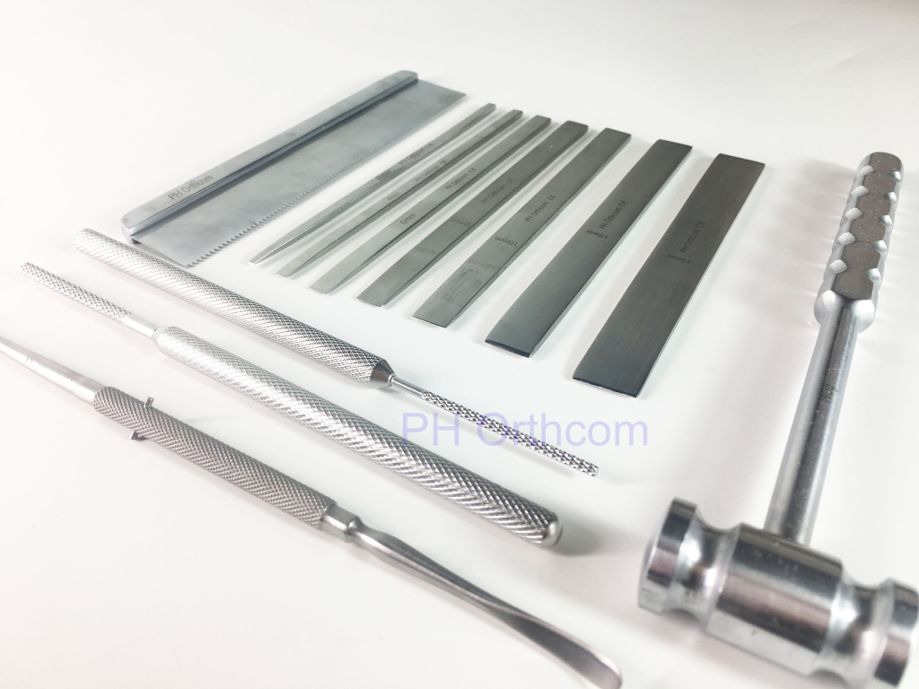 Trochlea Rectangular Sulcoplasty Iustruments Set In Graphic Container For Small Animals Veterinary Orthopedic Surgery-1 Trochlea Rectangular Sulcoplasty Iustruments Set In Graphic Container For Small Animals Veterinary Orthopedic Surgery