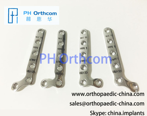 2.0mm L Plate 90° 135° 2+4 Holes Left And Right Small Animal Veterinary Orthopedic Implants Internal Fixation System