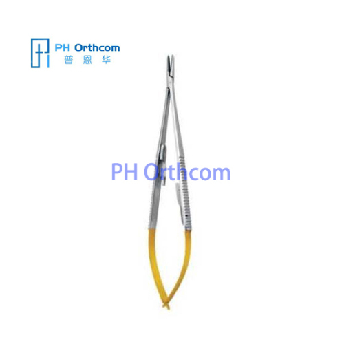 Micro Needle Holder With TC14mm And 18mm Straight And Curved Head Neurosurgery Instrument-1 Micro Needle Holder With TC14mm And 18mm Straight And Curved Head Neurosurgery Instrument